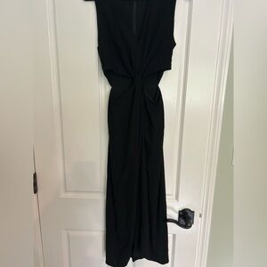 Alice + Olivia Elegant Black Midi Dress